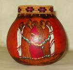 5 indian maidens gourd art