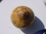 woodburned gourd