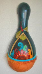 gourd art Summer heat by Mary fahey