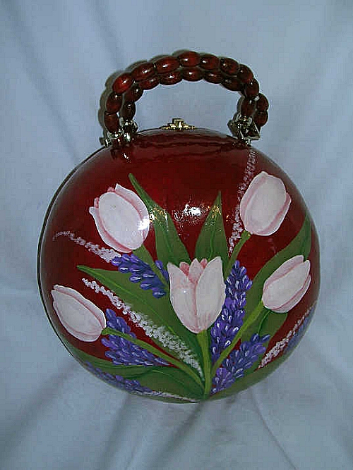 pink tulip purse