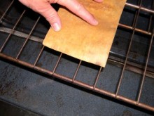 place gourd on oven rack