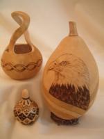 gourd pyrography / woodburning