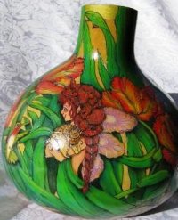 Gerri Bishop gourd art vase