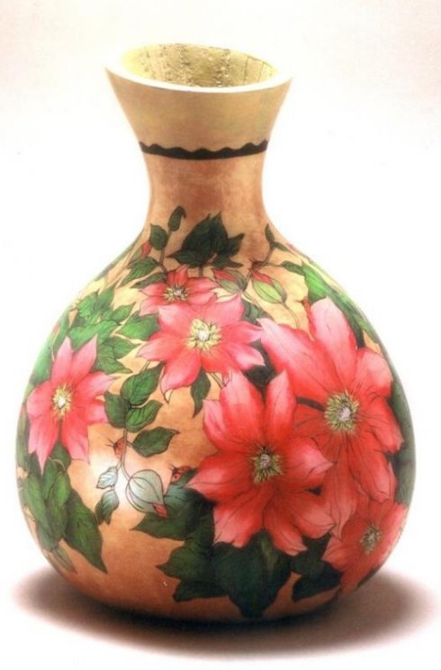 Gerri Bishop gourd art vase