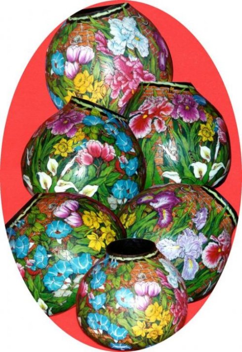 Gerri Bishop gourd art